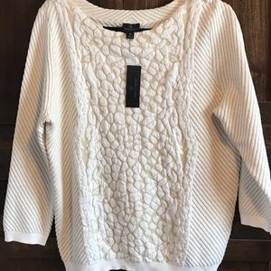 Worthington Polar Bear Textured Knit Sweater XL